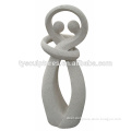 Family sculpture abstract sandstone handmade figure love couple embrace statue